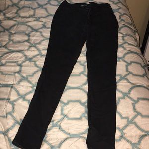 High rise black jeans